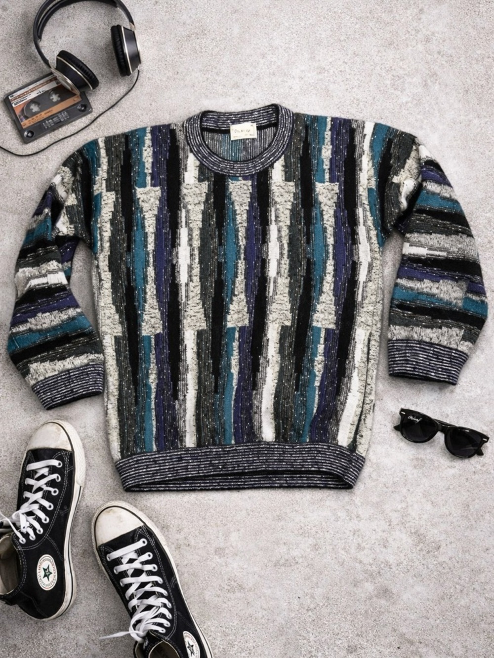 Vintage Protegé by Tag Multi-Color Sweater. Size Medium